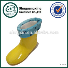 child rain shoe pvc rain over warm boots for winter/ C-705